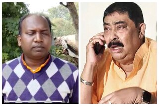 অনুব্রতর বিরুদ্ধে খুনের চেষ্টার অভিযোগ এনেছেন শিব ঠাকুর মণ্ডল (ডানদিকে)।
