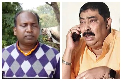অনুব্রতর বিরুদ্ধে খুনের চেষ্টার অভিযোগ এনেছেন শিব ঠাকুর মণ্ডল (ডানদিকে)।
