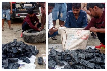 এভাবেই গাড়ির টায়ারের ভিতরে লুকিয়ে পাচার হচ্ছিল বান্ডিল বান্ডিল টাকা৷ 