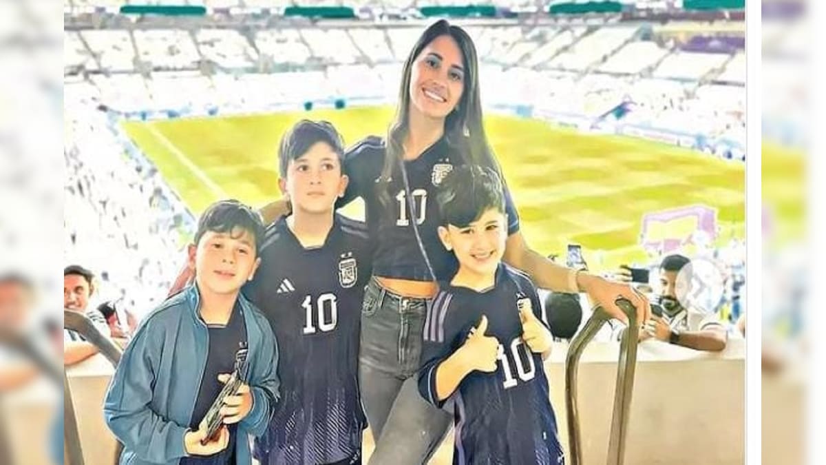 Lionel Messi wife and three sons pray for Argentina success in world ...