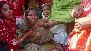 দুটি মৃতদেহ বাড়িতে পৌঁছতেই শোকের ছায়া নেমে আসে