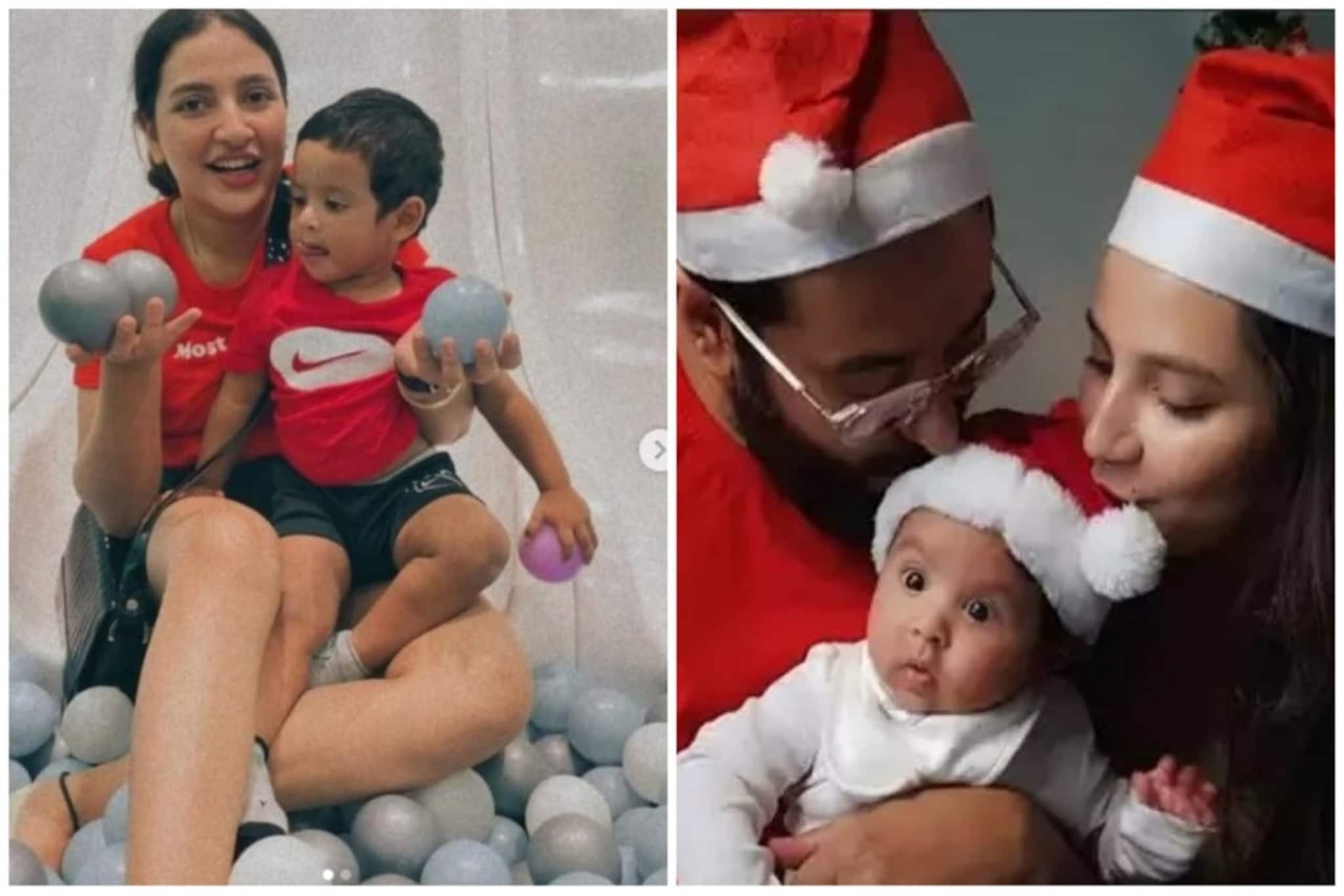 মা না বন্ধু? ধরতে পারবেন না! সান্টার সঙ্গে ক্রিসমাস উদযাপনে মাতলেন ইউভান-শুভশ্রী