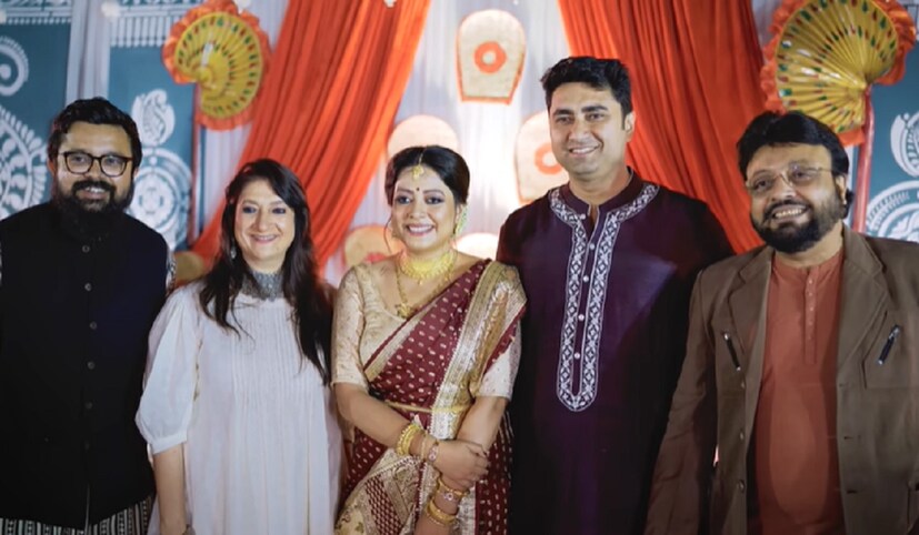 উপস্থিত ছিলেন অভিনেত্রী স্বাগতা মুখার্জি, অভিনেতা-পরিচালক-কমেডিয়ান সৌরভ পালোধি। (ছবি : শতরূপের ইউটিউব)