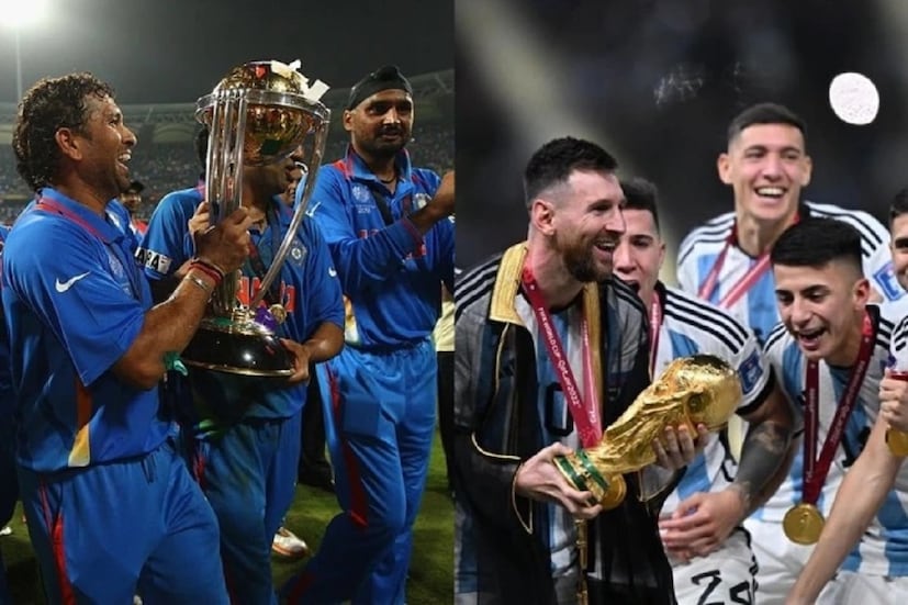 মাঠ ও মাঠের বাইরে সচিন যেমন রূপে জনপ্রিয় তেমনই লিওনেল মেসিও ৷ দলের মনোবল বৃদ্ধিতে মেসি ও সচিন এক বড় ভরসা ৷ ফাইল ছবি ৷