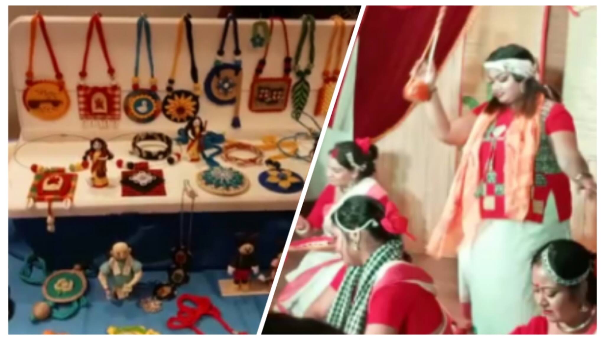 শান্তিনিকেতনের আদলে হাওড়ায় পৌষ উৎসব, উদ্যোগে শাশুড়ি ও বৌমা