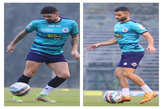 ওড়িশা ম্যাচের আগে অনুশীলনে মগ্ন দিমিত্রি এবং হুগো