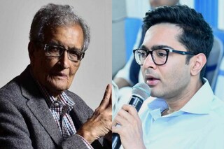 অর্মত্য সেন এবং অভিষেক বন্দ্যোপাধ্যায়