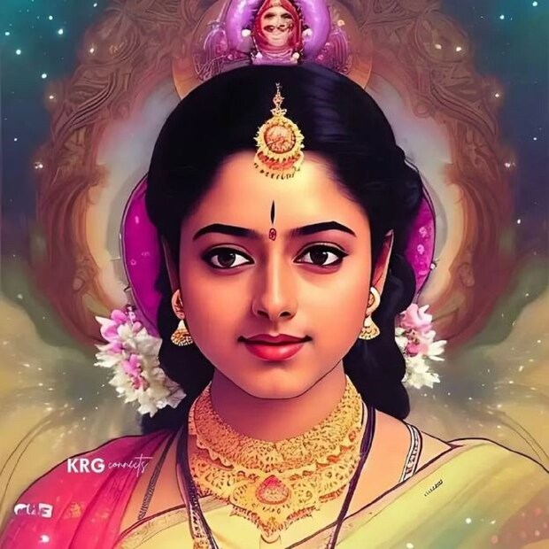 অভিনেত্রী সৌন্দর্য্য এআই দ্বারা চিত্রিত হয়েছিল। একটা সরল হাসি, মাথায় একটি চূড়া আর গলায় একটা মালা সুন্দর করে দেখিয়ে দিল। অভিনেত্রী সৌন্দর্য্য এআই দ্বারা চিত্রিত হয়েছিল। একটা সরল হাসি, মাথায় একটি চূড়া আর গলায় একটা মালা সুন্দর করে দেখিয়ে দিল।