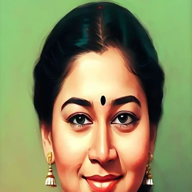 অভিনেত্রী সুধারানী.. ফটোতেও সুন্দর হাসিতে এআই তাঁকে আরও সুন্দর দেখাচ্ছে। তাঁর কানের দুলও স্টাইলিশ।
