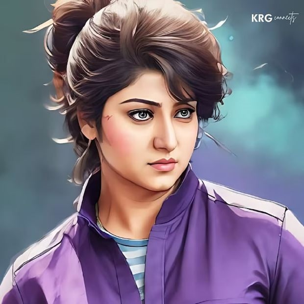 রামু মালাশ্রীকে AI মেটাভার্সে সুন্দর দেখাচ্ছে। কৃত্রিম বুদ্ধিমত্তা তাকে স্টাইলিশ লুকে দেখিয়েছে।