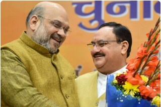 অমিত শাহ এবং জেপি নাড্ডা। ফাইল ছবি
