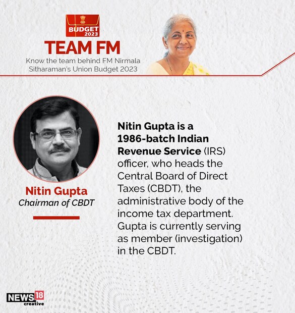  CBDT-এর চেয়ারম্যান নীতীন গুপ্তা মূলত আয়কর সংক্রান্ত সমস্ত দিক খতিয়ে দেখেছেন।