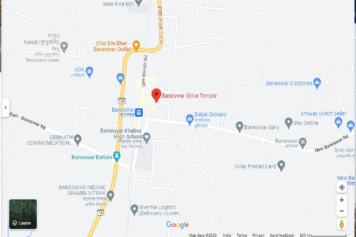কোচবিহার বানেশ্বর শিব মন্দির। 