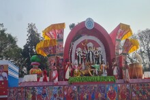 রেড রোডে প্রজাতন্ত্র দিবসে প্রদর্শিত হল দুর্গাপুজো নিয়ে বিশেষ ট্যাবলো