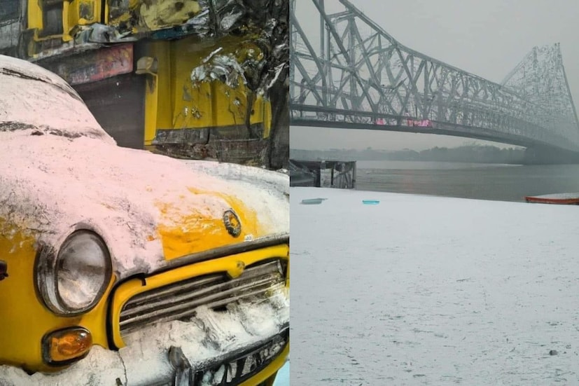 কলকাতার রাস্তায় বরফ। ট্রাম চলছে সাদা বরফঢাকা ট্রাম লাইন দিয়ে। বরফে ঢাকা ট্যাক্সির হলুদ। কখনও কল্পনা করেছেন এই দৃশ্য? আপনি কল্পনা না করলেও এইসব ছবিই কাঁপাচ্ছে উত্তর থেকে দক্ষিণ। কলকাতার রাস্তায় বরফ। ট্রাম চলছে সাদা বরফঢাকা ট্রাম লাইন দিয়ে। বরফে ঢাকা ট্যাক্সির হলুদ। কখনও কল্পনা করেছেন এই দৃশ্য? আপনি কল্পনা না করলেও এইসব ছবিই কাঁপাচ্ছে উত্তর থেকে দক্ষিণ।