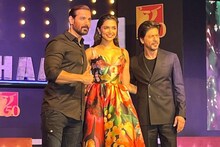 'ওঁকে ভালবাসার জন্য তো শুধু অজুহাত দরকার’, শাহরুখ-দীপিকার আদুরে মুহূর্তে মজল দেশ