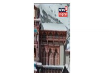 বদ্রীনাথে তুষারপাত, চারদিক ঢেকে গেল সাদা বরফের চাদরে