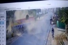 চলন্ত অবস্থায় বাসের স্প্রিং ভেঙ্গে উল্টে গেল যাত্রীবাহী বাস, আহত ৪০