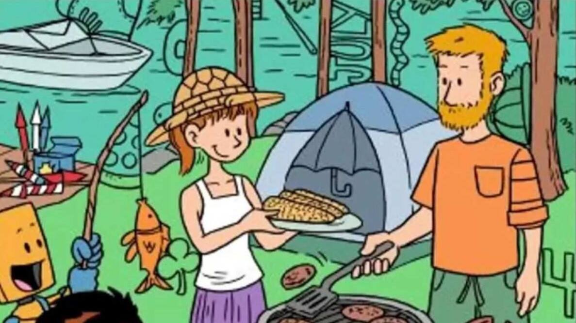 Only 1% can spot Hidden Date inside Family Picnic Picture in 7 secs!