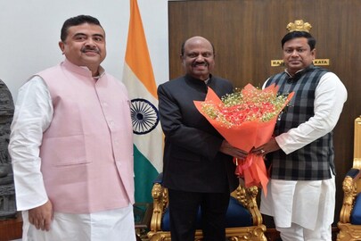 রাজ্যপালের কাছে শুভেন্দু-সুকান্ত