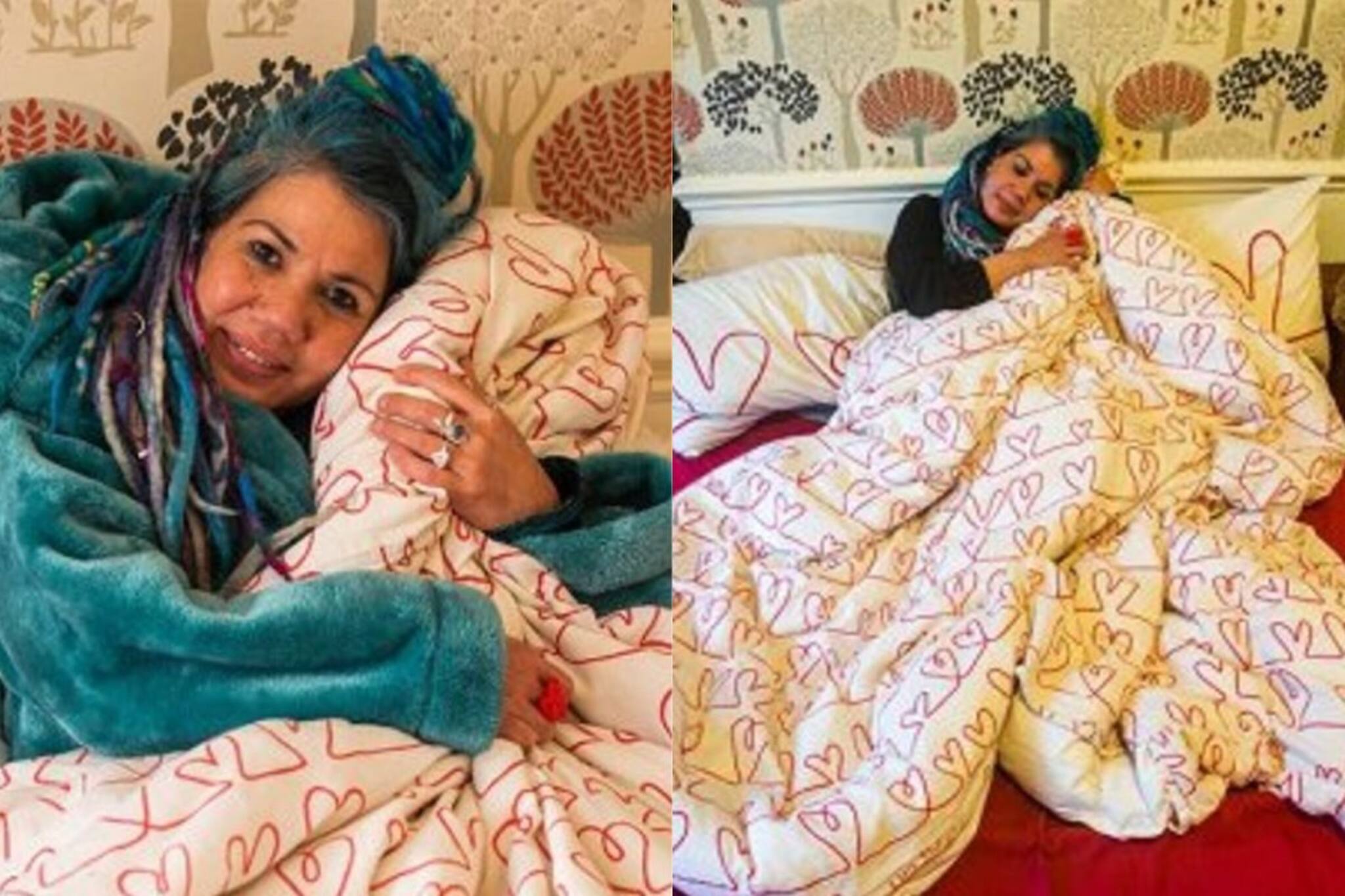 প্রথম দেখাতেই প্রেম! নিজের বিছানার চাদরকে বিয়ে মহিলার, দেখুন ভিডিও