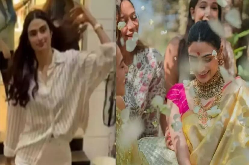 কোনওটাতে আথিয়া- রাহুল আদরে, সোহাগে মাখামাখি৷ কোথাও আবার দুজনের গায়ে হলুদ , বিয়ের নানারকম রীতিনীতি৷