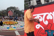 ভাষাদিবস পালন ঢাকায়, সাদা-কালো পোশাকে প্রভাতফেরি, অমর একুশে স্মরণ দেওয়াল লিখনে