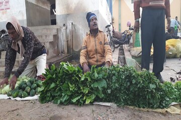 সংসার চালাতে সবজি বিক্রি করছেন চন্দ্রকোণার তৃণমূল কাউন্সিলর, দেখুন ভাইরাল ছবি