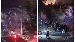 ধ্বংসস্তূপে বহু মানুষের আটকে থাকার আশঙ্কা, শুরু হয়েছে উদ্ধারকাজ। Photo-Twitter