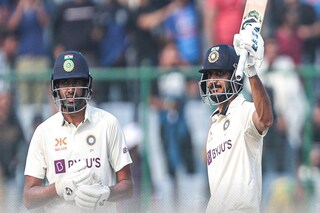 অক্ষর এবং অশ্বিন ১০০ রানের পার্টনারশিপ করেন