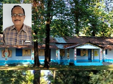 অবসরপ্রাপ্ত শিক্ষক স্কুলের টানে ছাত্র-ছাত্রীদের ভালোবাসার টানে পড়ানো বজায় রেখেছেন