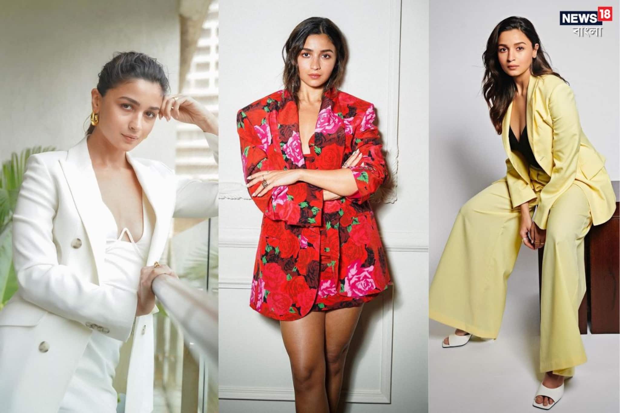 সিম্পল লুকে ওভার সাইজ প্যান্টস্যুটেও হট বলিউড সেন্সেশন আলিয়া দিচ্ছেন ফ্যাশন টিপস