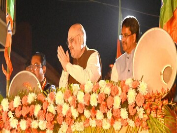 ত্রিপুরায় প্রচারে অমিত শাহ