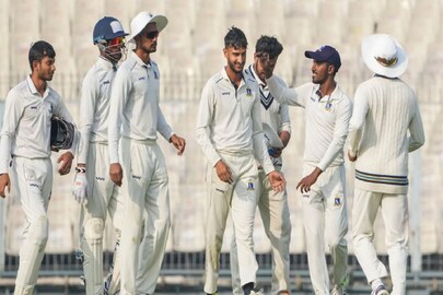 Bengal cricket team reaches in semi final of ranji trophy- Photo- PTI 