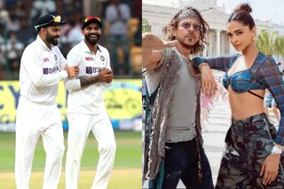 পাঠানের গানে নাচ কোহলি-জাদেজার