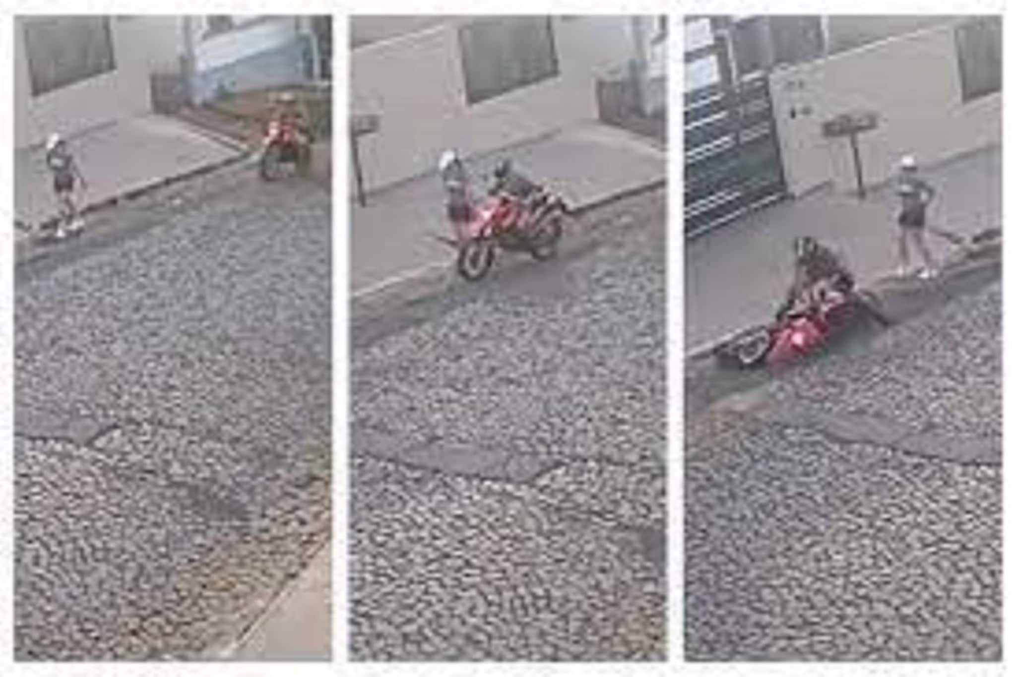 যেমন কর্ম তেমনি ফল! মহিলাকে স্পর্শ করতে গিয়ে বাইকার নিজেই ছিটকে পড়ল রাস্তায়