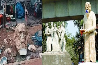 মূর্তি মিলল আবর্জনায়!