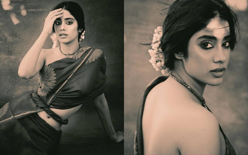 জাহ্নবী কাপুর শাড়ির ভক্ত, আর তাঁর শাড়ি পরা ছবি দেখে মুগ্ধ তাঁর ভক্তরা। তবে তাঁর সাম্প্রতিকতম শ্যুটে তিনি শাড়িতে সেজে অন্য মাত্রা যোগ করেছেন। অভিনেত্রী কোনও ব্লাউজ ছাড়াই একটি তাঁতের শাড়িতে পড়ে খোঁপায় ফুল আর চোখে কাজল দিয়ে খুব সিম্পল ভাবে সেজেও মাদকতা ছড়িয়ে দিচ্ছেন। 