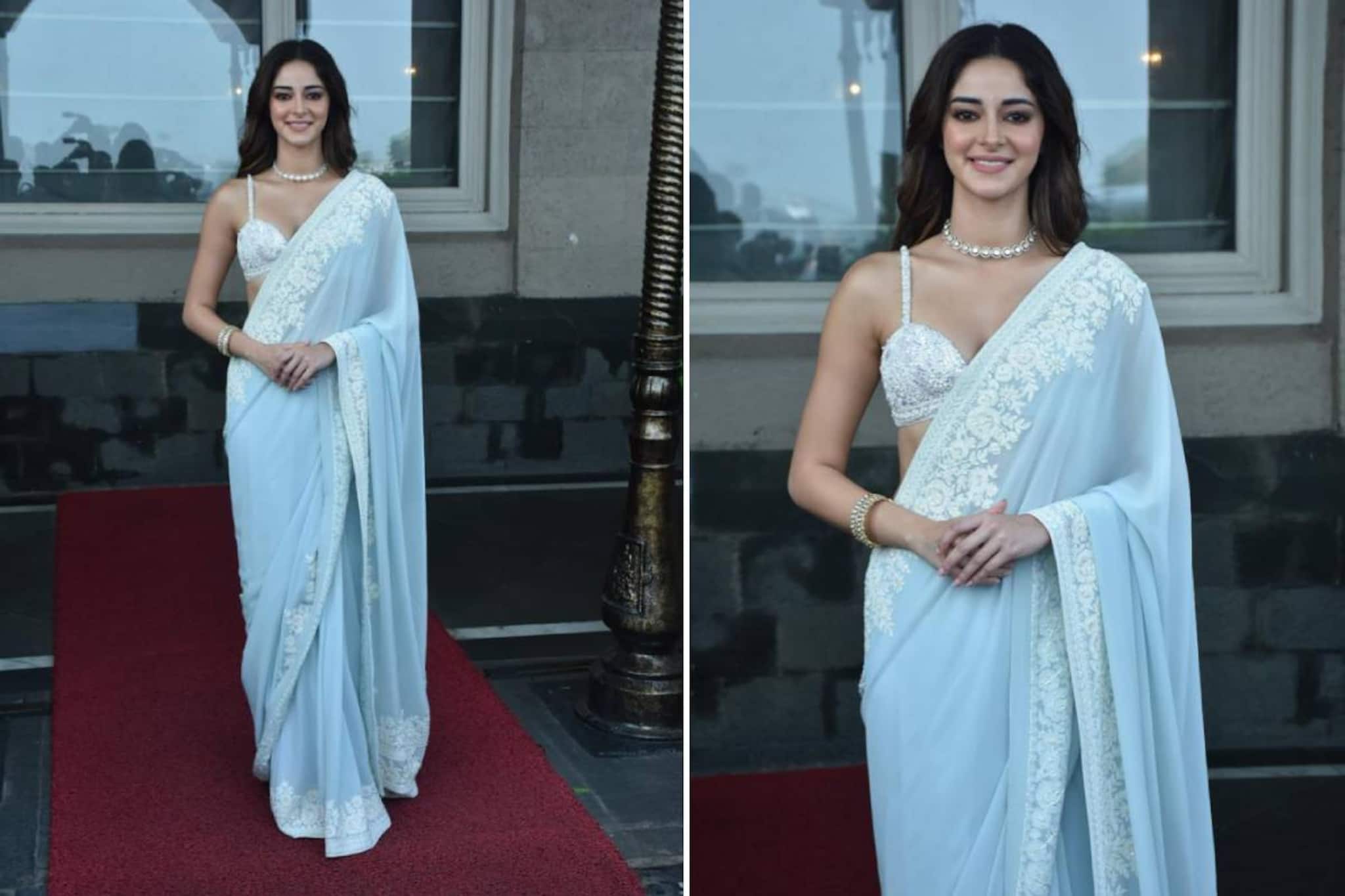 তুতো বোনের বিয়েতে শাড়ির সাজ, অনন্যায় মুগ্ধ নেটিজেন! দেখুন