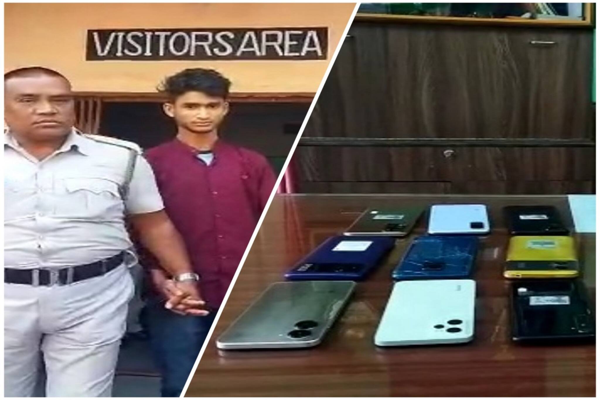 চুরি হয়েছিল ৯টি মোবাইল, চোরকে ধরে উদ্ধার হল মাল