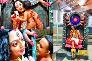 সিলিকনের দুর্গামূর্তি