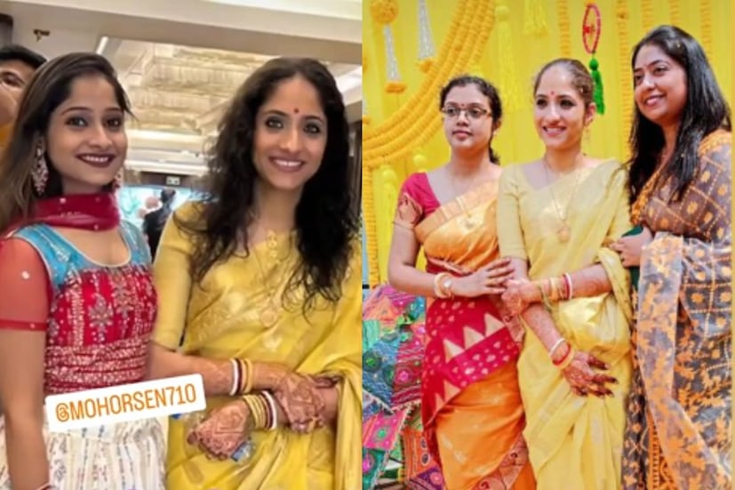 ২০২১ সালে কলকাতার একটি রেস্তরাঁয় বর-কনের আলাপ। আলাপ থেকে বন্ধুত্ব। বন্ধুত্ব থেকে প্রেম। একসঙ্গে খুব অল্প সময়ে কাটালেও একে অপরকে নিয়ে ভবিষ্যৎ পরিকল্পনা করেছেন তাঁরা। মোহর-দুর্নিবারের সম্পর্ক নিয়ে যদিও বিতর্ক কম হয়নি। গায়কের অতীত নিয়ে প্রশ্ন উঠেছে বারবার।