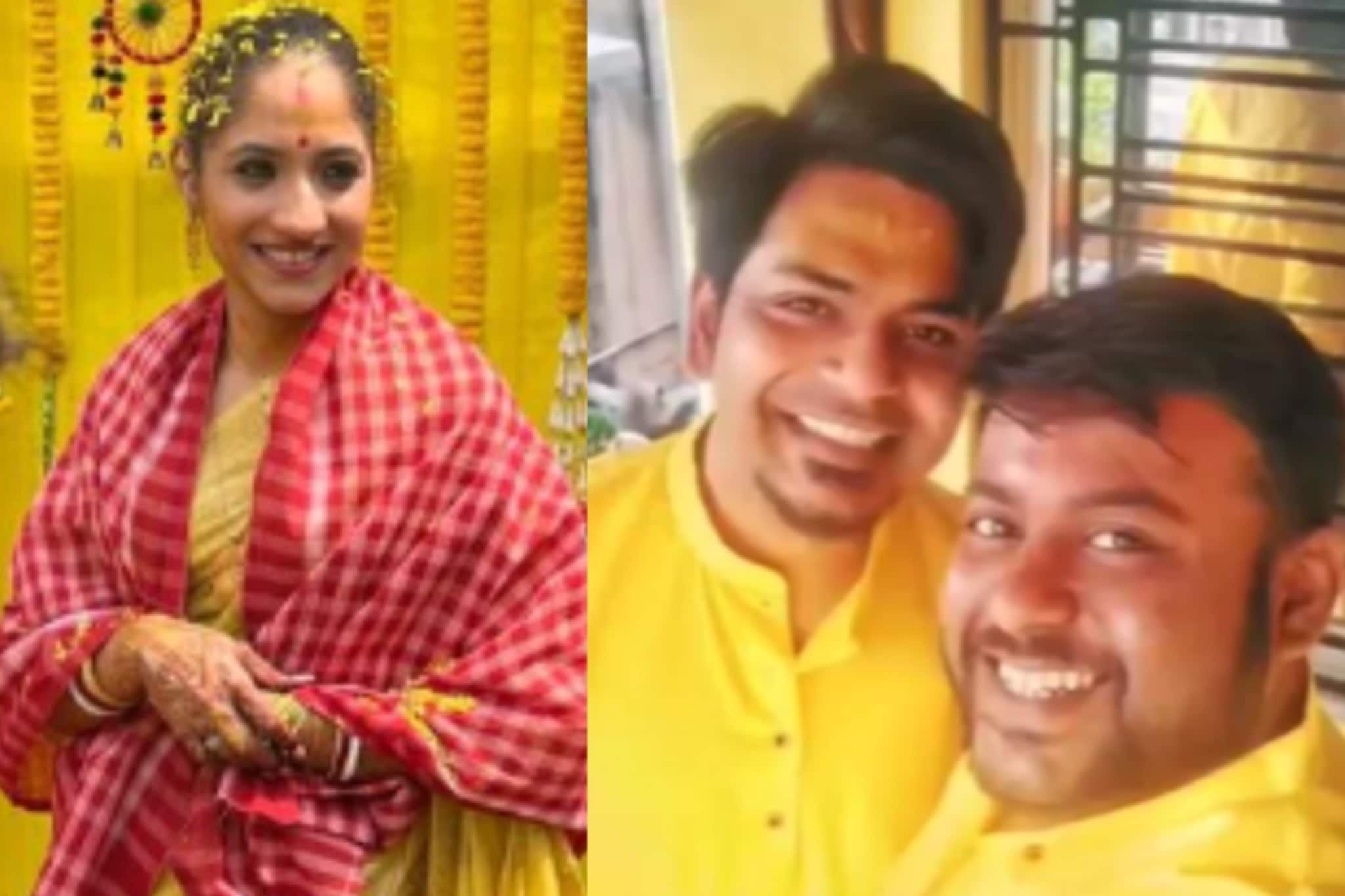 শাঁখাপলা হাতে মোহর, হলুদ পাঞ্জাবীতে দুর্নিবারের হাসি, বিয়ের আগে বর-কনের ছবি!