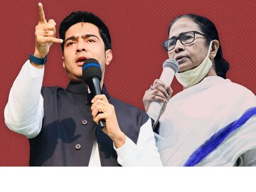 রেড রোডে মমতা, শহিদ মিনার ময়দানে অভিষেক