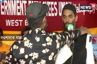 নওশাদকে ধাক্কার মুহূর্ত। 