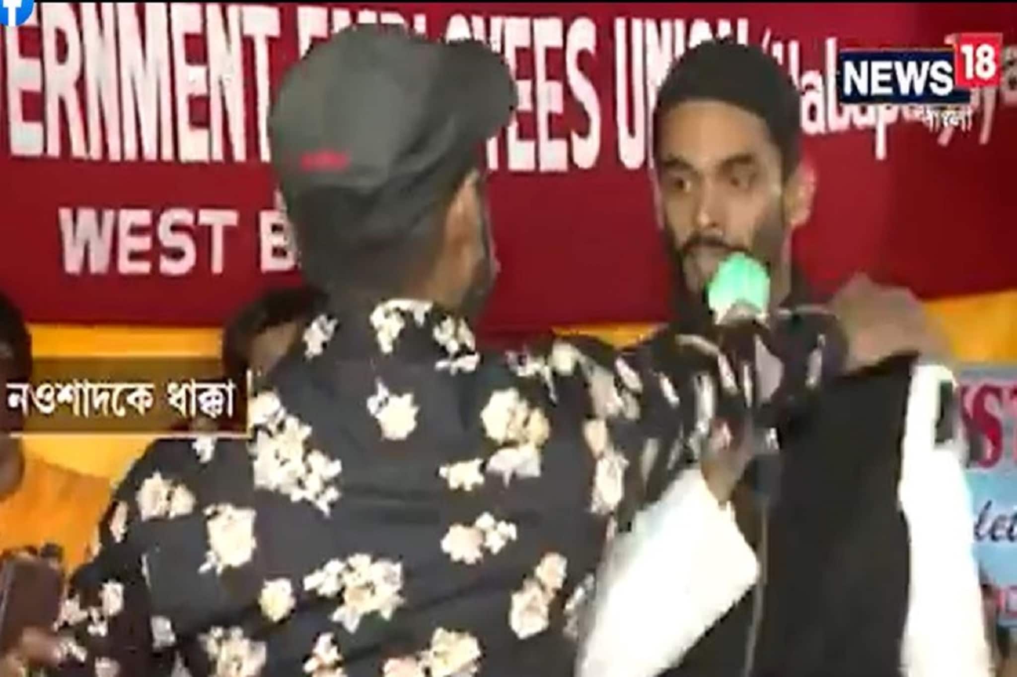 ডিএ ধর্না মঞ্চে বিধায়ক নওশাদকে ধাক্কা! ধৃত যুবক, নিন্দা করেও সন্দেহ কুণালের