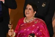 সজ্জায় হাতির শৈল্পিক উপস্থিতি,অস্কারসন্ধ্যায় বিজয়ী গুনীতকে সাজান এক বঙ্গসন্তান