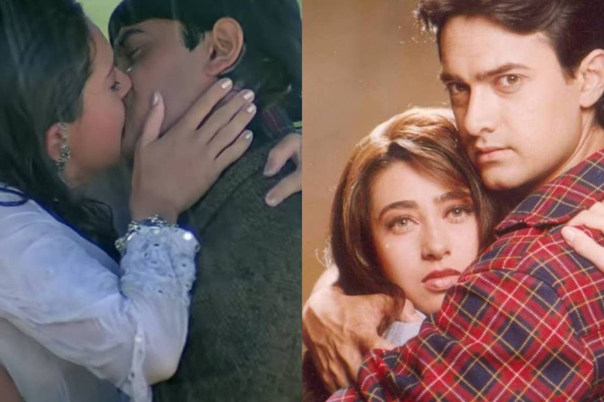 টানা ৩ দিন শ্যুট, ৪৭ রিটেক! একটি চুম্বনের জন্য় কেন এতটা সময় লাগে আমির-করিশ্মার