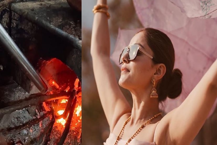 বুঝতে পারছেন না কী খাবার? আসলে মিষ্টি বা রাঙা আলু খাচ্ছেন তিনি ৷ তবে এই রাঙা আলু নানান নাম রয়েছে ৷ ছবি সৌজন্যে ইনস্টাগ্রাম ৷ 