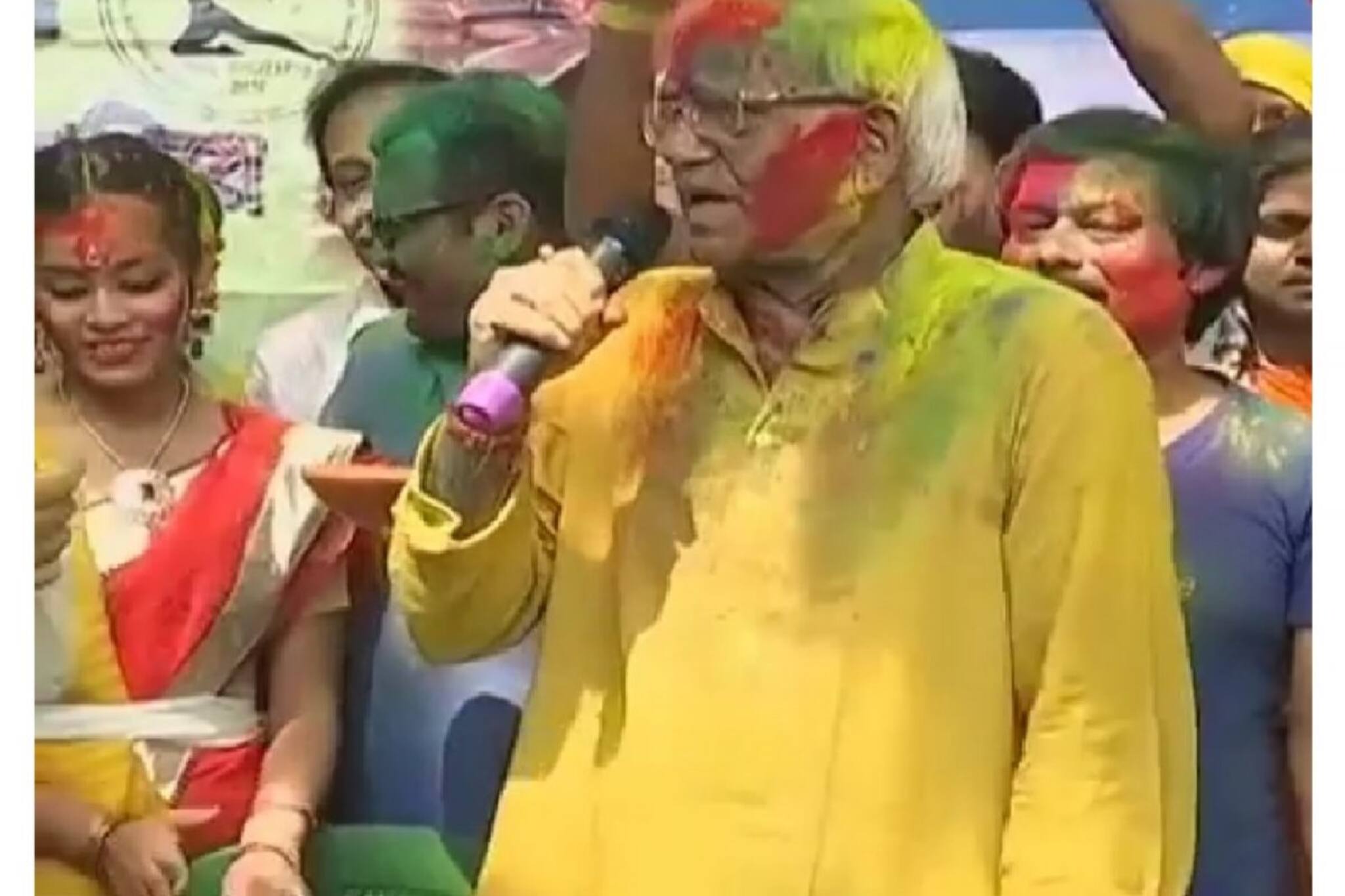 ‘খাওয়ার পর দুটো মিষ্টি চাই-ই’ রংয়ের উৎসবে ভেসে হালকা মেজাজে মন্ত্রী শোভনদেব